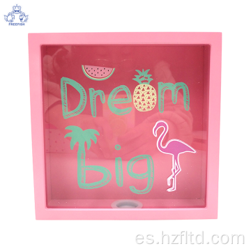 Huchas de madera Cute DREAM BIG Hucha